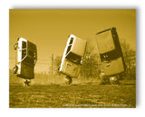 Three Yugos - 11" x 14" Mono Tone Print (Choose Your Color) - Jacob Andrew Dodge Artist Edition