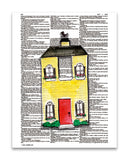 Alpha Set 2-H 8.5"x11" Semi Translucent Dictionary Art Print