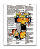 Alpha Set 2-J 8.5"x11" Semi Translucent Dictionary Art Print