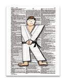 Alpha Set 2-K 8.5"x11" Semi Translucent Dictionary Art Print