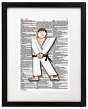 Alpha Set 2-K 8.5"x11" Semi Translucent Dictionary Art Print