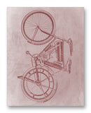 Shaw Motorcycle 11" x 14" Mono Tone Print (Choose Your Color)