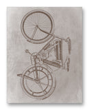 Shaw Motorcycle 11" x 14" Mono Tone Print (Choose Your Color)
