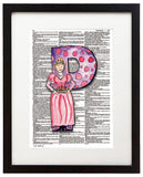 Alpha Set 2-P 8.5"x11" Semi Translucent Dictionary Art Print