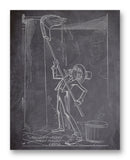 Comic History President Adams 11" x 14" Mono Tone Print (Choose Your Color)