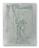 Comic History President Adams 11" x 14" Mono Tone Print (Choose Your Color)