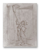 Comic History President Adams 11" x 14" Mono Tone Print (Choose Your Color)