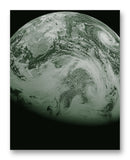 Sky View of Earth 11" x 14" Mono Tone Print (Choose Your Color)
