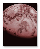 Sky View of Earth 11" x 14" Mono Tone Print (Choose Your Color)
