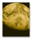 Sky View of Earth 11" x 14" Mono Tone Print (Choose Your Color)