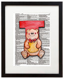 Alpha Set 2-T 8.5"x11" Semi Translucent Dictionary Art Print