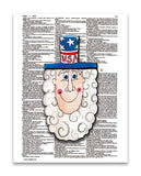 Alpha Set 2-U 8.5"x11" Semi Translucent Dictionary Art Print