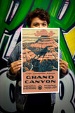United States Department of the Interior - National Park Service – The Grand Canyon - 13”x22” Vintage Style Showprint Poster - Home Decor – Wall Art Print