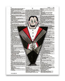 Alpha Set 2-V 8.5"x11" Semi Translucent Dictionary Art Print