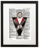 Alpha Set 2-V 8.5"x11" Semi Translucent Dictionary Art Print