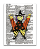 Alpha Set 2-W 8.5"x11" Semi Translucent Dictionary Art Print