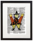 Alpha Set 2-W 8.5"x11" Semi Translucent Dictionary Art Print