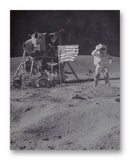 Moon Landing 11" x 14" Mono Tone Print (Choose Your Color)