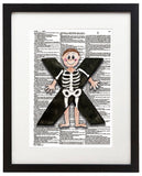 Alpha Set 2-X 8.5"x11" Semi Translucent Dictionary Art Print