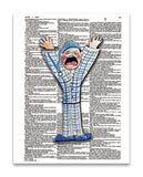 Alpha Set 2-Y 8.5"x11" Semi Translucent Dictionary Art Print