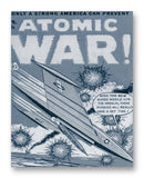 Atomic War Comic No4 11" x 14" Mono Tone Print (Choose Your Color)