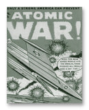 Atomic War Comic No4 11" x 14" Mono Tone Print (Choose Your Color)