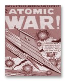 Atomic War Comic No4 11" x 14" Mono Tone Print (Choose Your Color)