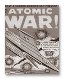 Atomic War Comic No4 11" x 14" Mono Tone Print (Choose Your Color)