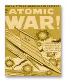 Atomic War Comic No4 11" x 14" Mono Tone Print (Choose Your Color)