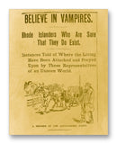 Believe In Vampires 11" x 14" Mono Tone Print (Choose Your Color)