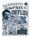Daredevil Battles Hitler No1 11" x 14" Mono Tone Print (Choose Your Color)