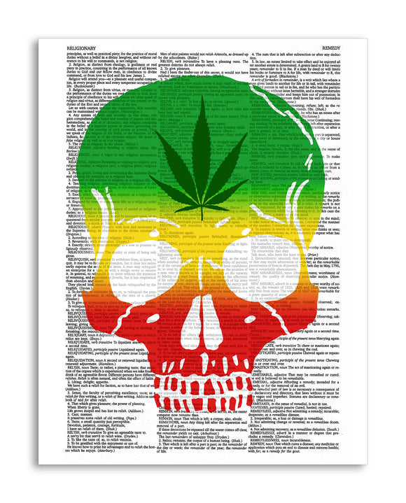Marijuana Skull 8.5