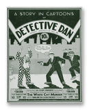 Detective Dan No48 11" x 14" Mono Tone Print (Choose Your Color)