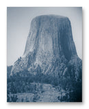 Devil’s Tower Through Binoculars 11" x 14" Mono Tone Print (Choose Your Color) - Jacob Andrew Dodge Artist Edition