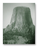 Devil’s Tower Through Binoculars 11" x 14" Mono Tone Print (Choose Your Color) - Jacob Andrew Dodge Artist Edition