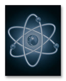 Atom 11x14 11" x 14" Mono Tone Print (Choose Your Color)