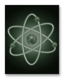 Atom 11x14 11" x 14" Mono Tone Print (Choose Your Color)