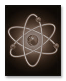 Atom 11x14 11" x 14" Mono Tone Print (Choose Your Color)