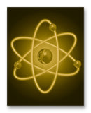 Atom 11x14 11" x 14" Mono Tone Print (Choose Your Color)