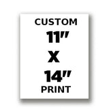 Home Decor - Upload Your Image/Photo - Custom Personalized Photo to Poster Printing - Create Your Own Wall Art Print - 11x14 inches