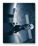 ISS Aurora 11" x 14" Mono Tone Print (Choose Your Color)