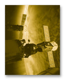 ISS Aurora 11" x 14" Mono Tone Print (Choose Your Color)
