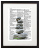Cairn 8.5"x11" Semi Translucent Dictionary Art Print