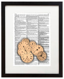 Time 8.5"x11" Semi Translucent Dictionary Art Print