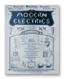 Modern Electrics 08-1909 11" x 14" Mono Tone Print (Choose Your Color)