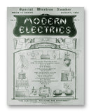 Modern Electrics 08-1909 11" x 14" Mono Tone Print (Choose Your Color)