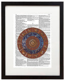 Cosmic Zodiac 8.5"x11" Semi Translucent Dictionary Art Print