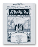 Modern Electrics 04-1911 11" x 14" Mono Tone Print (Choose Your Color)