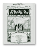 Modern Electrics 04-1911 11" x 14" Mono Tone Print (Choose Your Color)