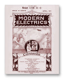 Modern Electrics 04-1911 11" x 14" Mono Tone Print (Choose Your Color)